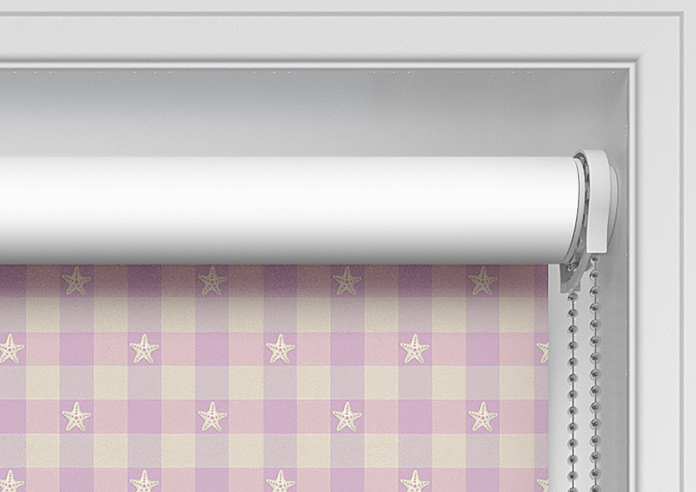 Whaley Great, Gingham Star Mermaid - Twist&Fit Roller Blind - Image 10